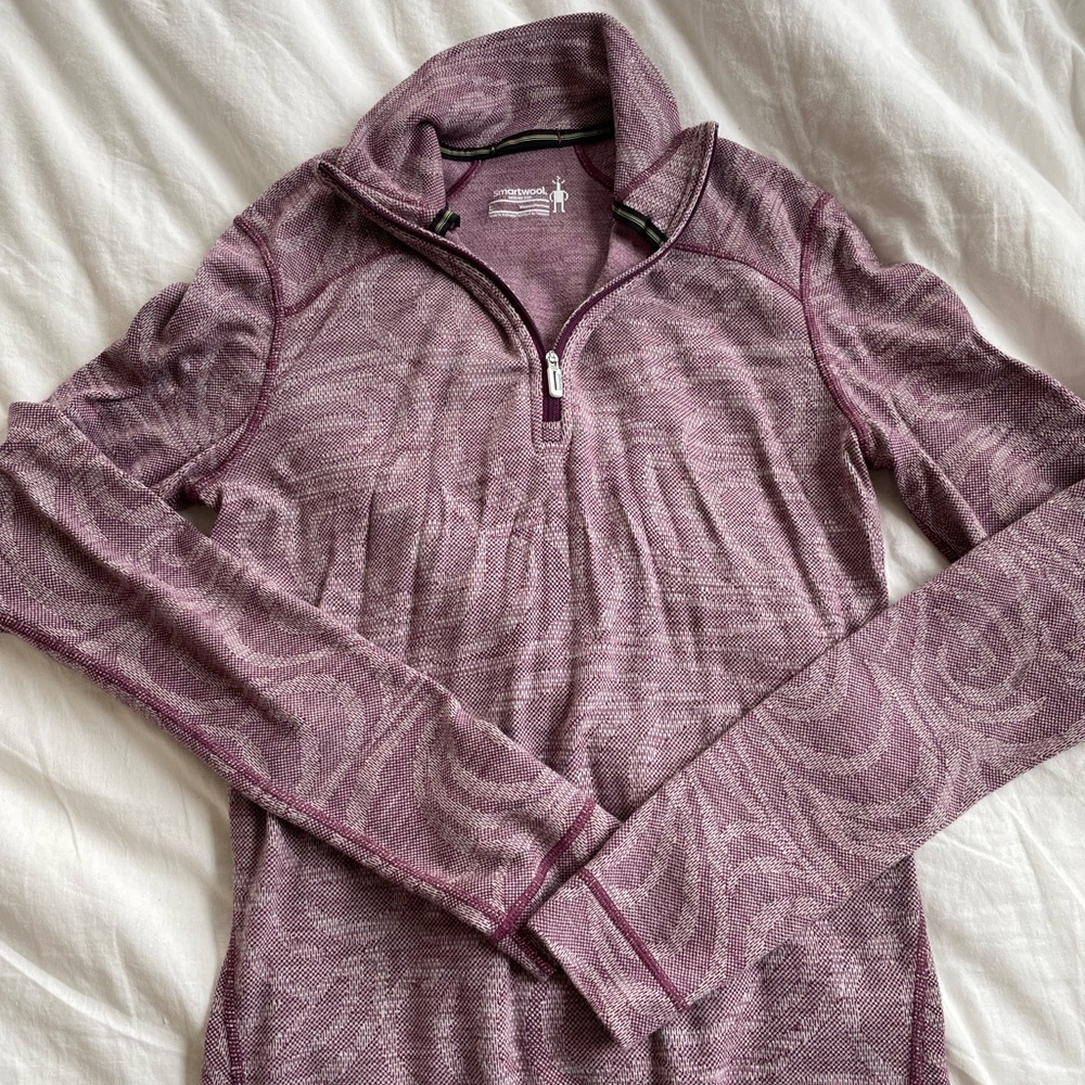 smartwool quarter zip base layer